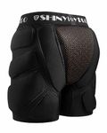 SHINYPRO Protective Padded Shorts for Snowboard and Skate CE Level 2 Butt and Tailbone Heavy Duty Protection, Black, Large