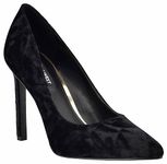 NINE WEST Womens Tatiana Dress Pump, Black Velvet 007, 8