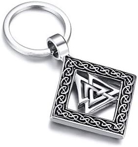 VNOX Porte-clés Viking en Acier Inoxydable Bijoux Viking pour Hommes Femmes