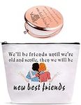 Best Friends Birthday Gifts for Women Funny, Birthday Gifts for Friends Female, Friendship Gift for Women, Best Friend Presents, Best Friends Mirror, Best Friends Cosmetic Bag, Best Friend Makeup Bag