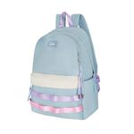 Genie KPACK 20L Chalk Blue Backpack for Women & Girls with 15.6" Laptop Compartment | College bag for Women & Girls| 3 zips with Secret Pocket | Water Resistant Bags | Laptop Backpack for Women