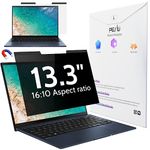 Peslv Magnetic Laptop Privacy Screen 13.4 & 13.3 inch for 16:10 Computer Monitor, 13" Removable Anti Glare Protector Blue Light Filter Shield Compatible with Lenovo Hp Dell Acer Asus Thinkpad Envy Xps
