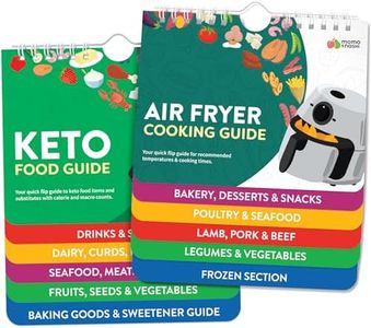 Air Fryer & Keto Cookbook Magnets - Set of 2 (7”x6”) - Air Fryer Accessories & Keto Meal Plan Cookbook - Airfryer Kitchen Accessories - Keto Foods & Keto Diet Book For Beginners - Kitchen Gadgets 2024
