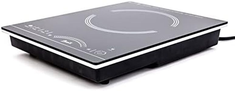 Avanti IH1800L1B-IS Portable Cooktop Electric Stove Top Hot Plate with Single Induction Burner, 6 Power Settings, Temperature Touch Control 140-460F, 1800-Watts, Black