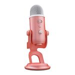 Logitech G Blue Yeti Premium USB Gaming Microphone for Streaming, Blue VO!CE Software, PC, Podcast, Studio, Computer Mic, Exclusive Streamlabs Themes, Special Edition Finish - Pink