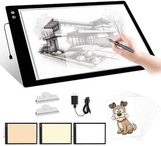 PICOVISTA Rechargeable A2 Light Pad, Light Box for tracing Built-in 5200mAh Battery, 3 Color temperatures/stepless dimming,Large Light Board for Diamond Painting, Artist, Tattoo