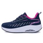 MAFEKE Women's Walking Shoes with Arch Support for Plantar Fasciitis, Comfortable Tennis Breathable Orthotic Non Slip Fashion Sneakers for Woman Foot Pain Relief NavyRose US 8.5