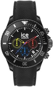 ICE-WATCH - Ice Chrono Trilogy - Montre Noire pour Homme avec Bracelet en Plastique - 021600 (Medium)