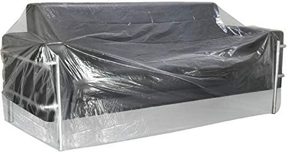 TUPARKA Large Furniture Cover Poly Storage Bag Heavy Duty Sofa Slipover for Moving Long Term Storage 110" x 72", 2 Set