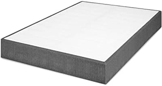 TATAGO Full Steel Box Spring 9" Mattress Foundation, 3000lbs Capacity, Low Profile, Heavy Duty, Easy Assembly, Non-Slip, No Noise