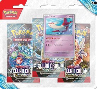 Pokemon TCG Scarlet and Violet 7 Stellar Crown Three Booster Blister