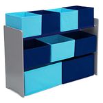 Delta Children Blue 9 Multi-Bin Storage Organiser