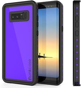 PunkCase Galaxy Note 8 Waterproof Case, [Studstar Series] [Slim Fit] [Ip68 Certified] [Shockproof] [Dirtproof] [Snowproof] Armor Cover for Samsung Galaxy Note 8 [Purple]