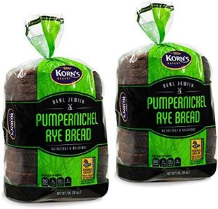 Pumpernickel Bread -2 Pack-16 oz Per Loaf | Delicious Sandwich Bread | Kosher Bread | Fresh Bread | Dairy & Nut Free | Stern’s Bakery