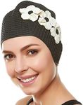 Beemo Latex Swimming Cap for Women,