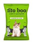 Tito Boo Premium Clumping Cat Litter - UnScented Scoopable Smart Bentonite Sand Money Saver Pack - 25Kg