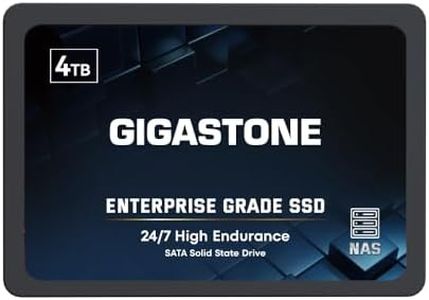 Gigastone Enterprise SSD 4TB NAS SSD Drive Cache 24/7 Durable High Endurance Business Server Data Center RAID Network Attached Storage 2.5" SATA Internal Solid State Hard Drives