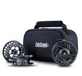 fairiland TURMAX Fly Reel Combo Large Arbor CNC-Machined Fly Fishing Reel Set from Bar Stock Aluminum, Includes 1 Reel, 2 Spare Spools, 1 Storage Bag (7/8wt)