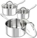 MICHELANGELO Saucepan Set 6pc, 18/1