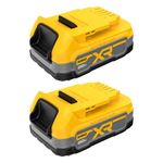 DEWALT 20V MAX* POWERSTACK™ Compact Battery, 2 Pack (DCBP034-2)