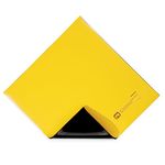 DrainBlocker Drain Cover Seal with DuPont Elvaloy, 18" x 18" Square, For Square Drains Up to 12", Yellow, New Pig PLR400