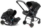 Doona X Baby Car Seat & Travel Stroller Nitro Black - Convertible 0+ Car Seat and Pram with 3 Recline Positions - Ergonomic Pushchair and Travel System - ISOFIX Base Sold Separately