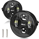 KARSAM 2PCS LED Fog Lights for 2006 2007 2008 2009 2010 2011 2012 2013 2014 Ford F150 Accessories, 40W Round Fog Light Assembly Kit, DOT Approved Bumper Driving White Light Fog Lamps, Faros Antiniebla