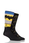 SockShop Men's 2 Pair DC Comics Mix Batman Socks - Assorted 11-13