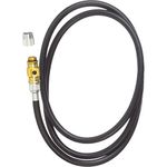 Lezyne replacement hose for pumps with ABS flip valve pressure and Micro floor drive, gold shiny, 1-hose, V3 flip