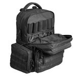 VEVOR Tactical Range Backpack for 6 Pistols, Gun Backpack with 6 Independent Pistol Bags & 10 Magazines, Pistol Backpack for Outdoor Hunting Shooting, Range Bag for Handguns Lockable Zipper, Black