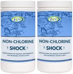 JOVS Non Chlorine Shock 2 x 1kg - Spa Treatment for Hot Tubs & Swimming Pools - Water Clarifier, Paddling Reducer, Cleaner, and Pool Maintenance Essential - Pool Chemicals Included