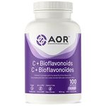 AOR Vitamin C+ Bioflavonoids, 925mg, 100 Capsules - High Potency Vitamin C Supplement with Ascorbic Acid & Citrus Bioflavonoids - Promotes Daily Vitality, Healthy Skin, Circulation & Natural Recovery