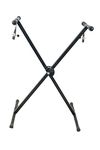 Kadence Heavy-Duty, Single X Adjustable Piano Keyboard Stand with Locking Straps (NK12 Single Braced)