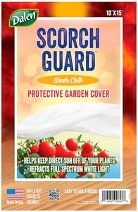 Dalen Scorch Guard - Protect Your Plants from Direct Sunlight - Full Spectrum White Light Refraction Shade Cloth - 10’ x 15’