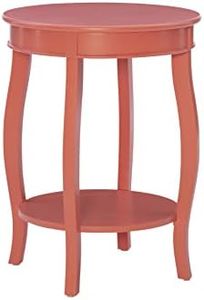 Powell Phipps Table d'appoint Corail avec étagère, Bois d'ingénierie