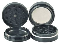 True CNC Highgrade Aluminium Herb Grinder(4 Part, 50mm, Black)