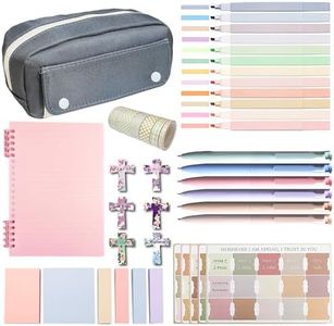 Bible Journaling Kit, No Bleed Highlighters and Pens, Complete Study Tools Set, Thoughtful Gift for Bible Study