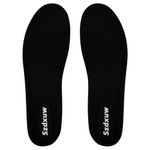 Szdxuw Memory Foam Insoles with Arch Support for Women Men - Replacement Shoe Inserts for Running Shoes, Trainer, Work Boot and Walking Shoes, Comfort, Breathable, Shock Absorption, Black Extra Large