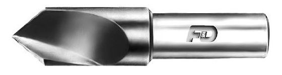 F&D Tool Company 26418-X116 Single Flute Countersinks, High Speed Steel, 90 Degrees, 5/8" Diameter