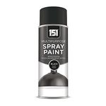 Unknown1 151 Multipurpose Black Satin Spray Paint - Multi-Surface Paint for Metal, Plastic, Brick, Wood, and Paper - Spray Paint For Interior and Exterior Use - 400ml (Pack of 1)