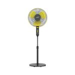 V-Guard Esfera STS Plus Pedestal Cum Table Fan | Versatile 2-In-1 Operation | 1350 RPM Motor | Customisable Tilt And Oscillation Control | Yellow Black | 40 cm (400mm)