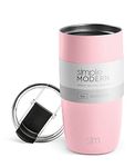 Simple Modern Travel Coffee Mug Tumbler with Flip Lid | Insulated Stainless Steel Iced Coffee Cup | Gifts for Women & Men | Voyager Collection | 16oz | Blush