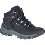 Merrell Women's Erie Mid Ltr Wp Hiking Boot, Black, 7.5 M US