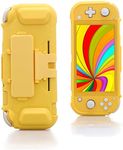 ECHZOVE TPU Case for Nintendo Switch lite, Protective Case for Nintendo Switch lite with Game Card Storage and Kickstand - Yellow