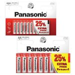 AA and AAA Batteries, Battery Pack, Zinc Carbon Special Power Battery, Panasonic 10 Count per pack (Pack of 2)