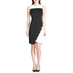 Tommy Hilfiger Women's Sheath Dress, Black/Khaki, 12