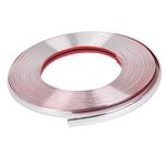 Trintion Chrome Styling Strip 15mm x 15m Car Interior Mouldings Self Adhesive Detail Edging Car Moulding Strip Chrome DIY Car Styling Trim Adhesive for Car Trim Edge Protection Exterior Styling