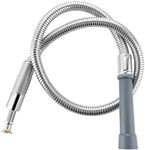 Replacement B-0044-H Pre-Rinse Hose for T&S Brass, 44 Inches Flexible Stainless Steel commercial sink sprayer Hose with Heat Resistant Gray Handle