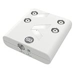 SLx TV Signal Booster Aerial Amplifier, Integrated 4G and 5G Filter, 4 Output, 4 Way Compact Amplifier Booster Box for TV, Antenna, Satellite, Digital Freeview, White