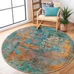 Lahome Modern Abstract Round Rug - 